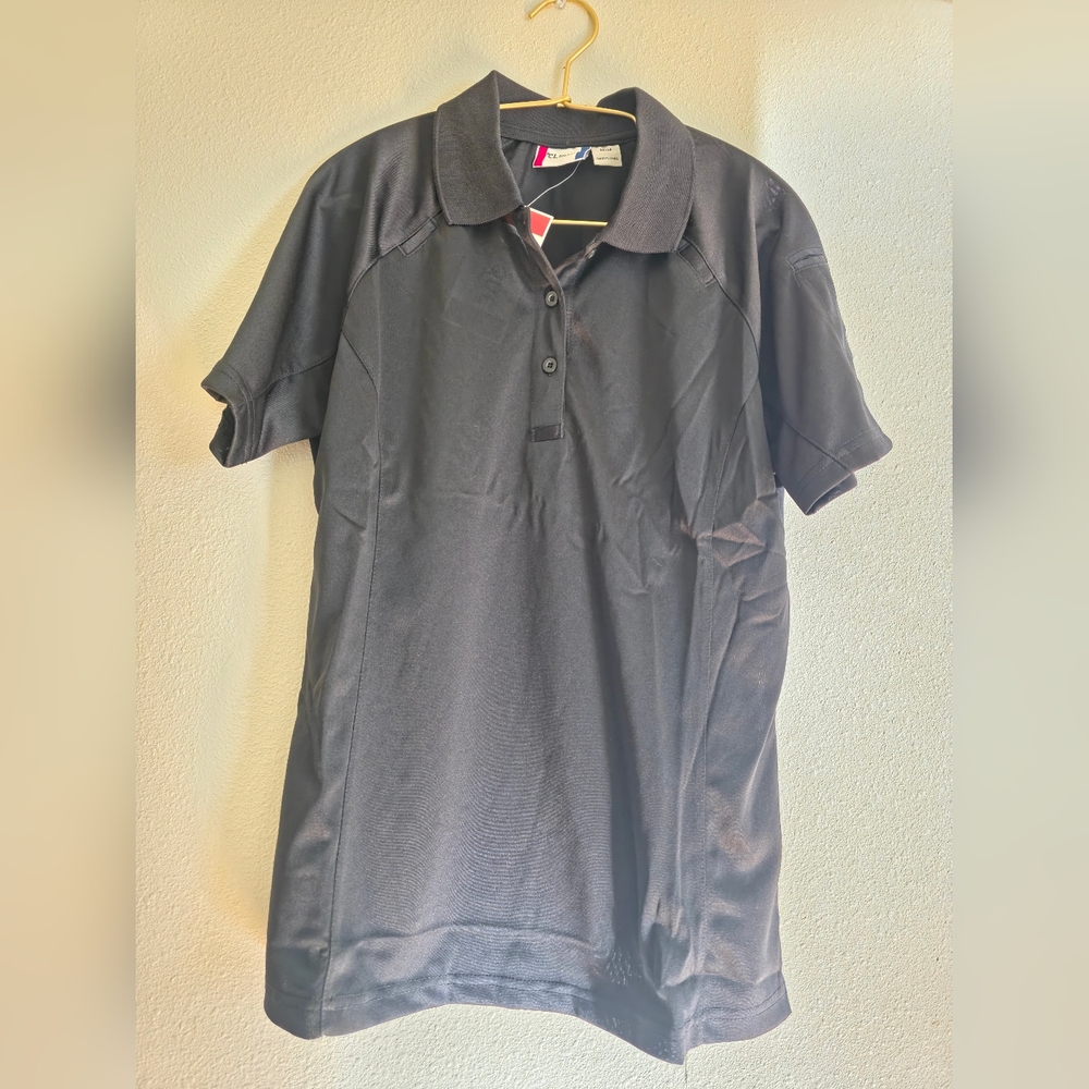 Elegant Black Polo Blouse